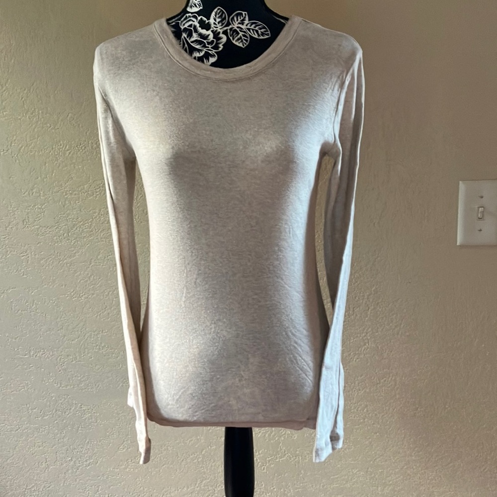 🎁2/$12 M 60% PIMA COTTON LIGHT TAN COLORED CREW